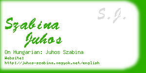 szabina juhos business card